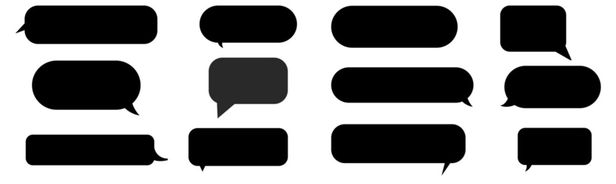 Bubble speech bubble set. Speech bubble comic symbol. vector and illustration