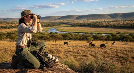 young woman in the field