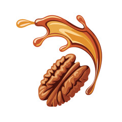 Pecan Nut with Splash of Maple Syrup