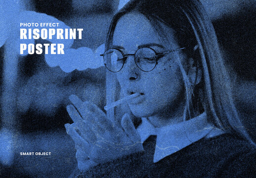 Risoprint Poster Photo Effect