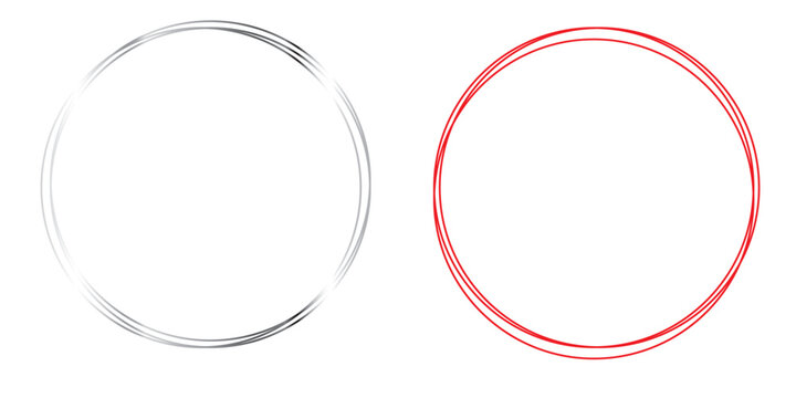 Simple aesthetic circle frames