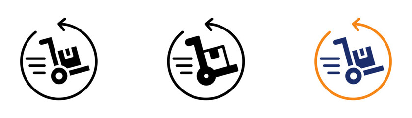 Delivery Easy Icon Collection Glyph & Mixed Style 