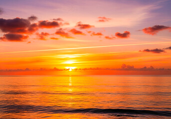 Fototapeta premium sunset over the sea background image