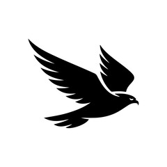 Soaring Falcon Silhouette Powerful Symbol of Freedom and Vision