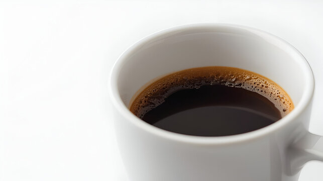 White porcelain cup with espresso coffee for elegant minimalist decorative stylish modern beverage design inspiration
- Powered by Adobe