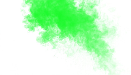 A transparent PNG of green smoke forming a misty flame flickering upward, creating a mystical and dynamic effect. Ideal for design projects needing a modern, cosmic, or fantasy-inspired aesthetic.
