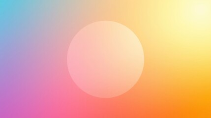 Pastel Gradient Background with Central Circle Overlay - Abstract Design