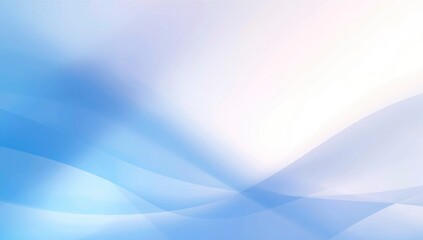 Serene Blue Abstract Background Soft Waves of Tranquility