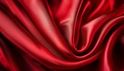 Obraz premium elegant red silk fabric texture background