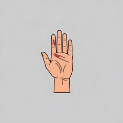 Injured Hand Illustration: A Graphic Depiction of Wounds on a Human Hand