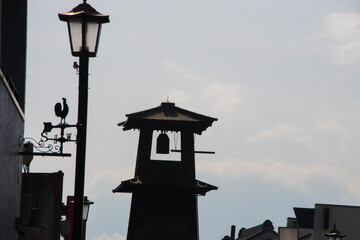old street lamp at night