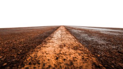 Brown and Orange Road Texture with Vanishing Point