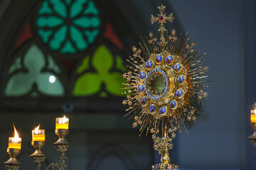 An Express of Monstrance during Holy Hour