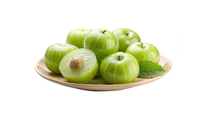 Amla Fruit Arrangement Displaying Freshness and Healthy Eating on a Plate