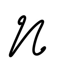 font letter N