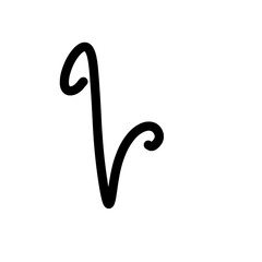  font letter V