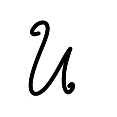 font letter U