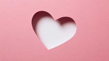 Fototapeta premium Heart-Shaped Cutout: Dainty Paper Heart Cutouts, Crafty Heart-Shaped Cutouts for Decor—Cute Heart Cutouts in Pink, Red & White, Perfect for Gifting & Festive Styling