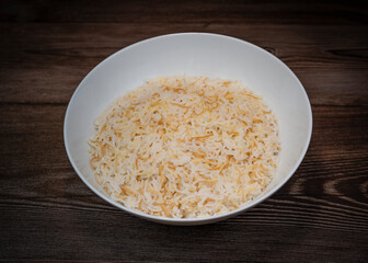 Savor a delightful Lebanese rice dish made with fluffy rice, perfectly cooked vermicelli, and fragrant butter. Ideal as a comforting side complementing main meals