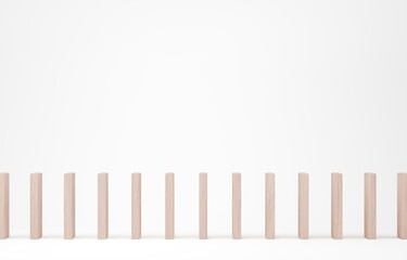 3D素材_木製ドミノ