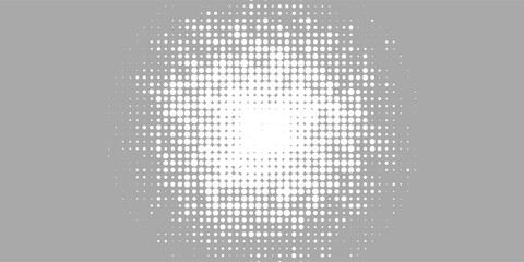Dotted vector abstract background, light grey dots in perspective flow, dotty texture abstraction, big data technology image