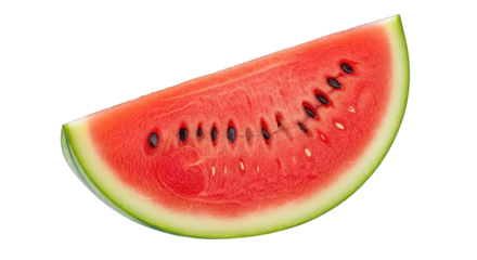 Slice of Watermelon on Black Background call error isolated on a transparent background