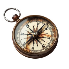 Vintage brass compass resting on a textured surface highlighting its detailed craftsmanship and aged patina