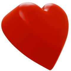 3D素材チョコレート_ハート