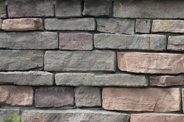 Background of stone wall texture, USA. (clipping path)