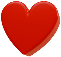 3D素材チョコレート_ハート