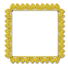 Vintage Ornamental Frame – Elegant gold Vector Border on a white background. SVG