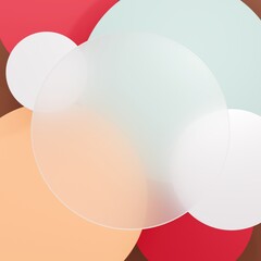 3D背景素材_グラスモーフィズム_カラフル