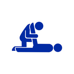 Stretching Exercise Icon / ストレッチ運動のアイコン（準備運動・健康・フィットネス）