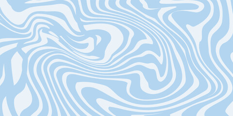 Abstract background seamless pattern with colorful waves. Trendy vector illustration in retro psychedelic style