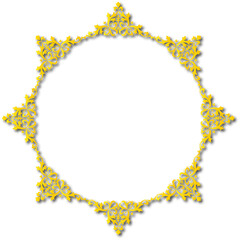 Gold Frame – Elegant gold  Border on a transparent background. PNG, 300 DPI