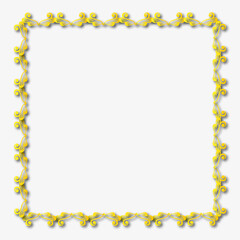 Gold Frame – Elegant gold  Border on a white background. JPG, 300 DPI
