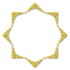 Gold Frame – Elegant gold  Border on a white background. JPG, 300 DPI