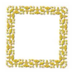 Gold Frame – Elegant gold  Border on a white background. JPG, 300 DPI