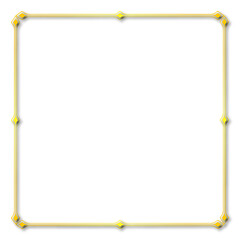 Gold Frame – Elegant gold  Border on a white background. JPG, 300 DPI