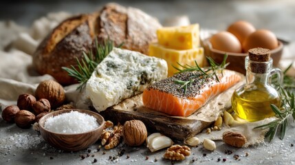 Aromatic culinary delights, a delectable spread of gourmet food items