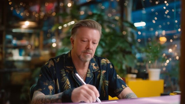 Experience a high-quality portrait tattoo session with an expert artist in a cozy parlor, using a photo reference and tattoo gun.