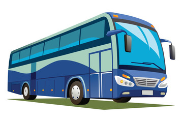 Modern double decker coach bus transportation travel vehicle