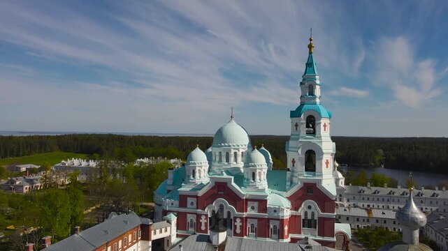 Spaso-Preobrazhensky Monastery. Valaam Island. Lake Ladoga. Russia.