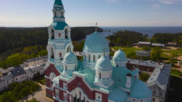 Spaso-Preobrazhensky Monastery. Valaam Island. Lake Ladoga. Russia.