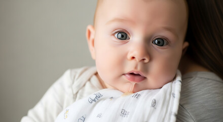 A Baby Spitting Up After Feeding