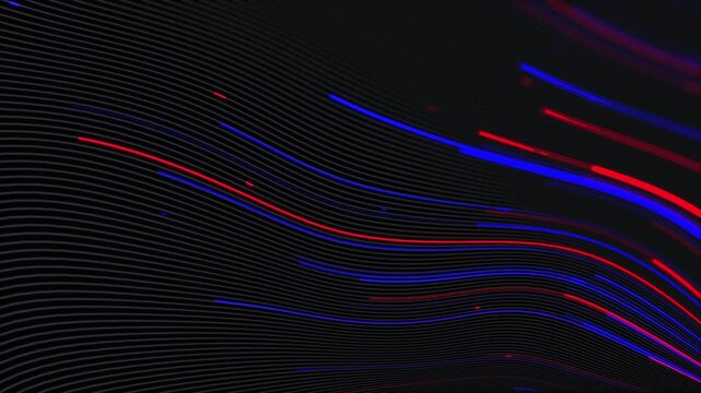 Big data line abstract technology background flowing on dark background. Business concept.