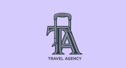 Creative TA Lettermark Logo for a Travel Business.