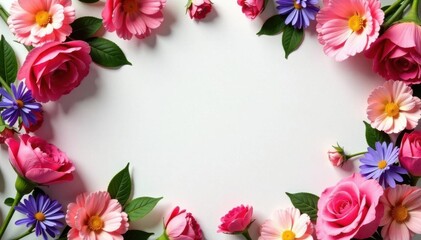 Fototapeta premium Vibrant wedding bouquet, overflowing with blooms , love, nature, bouquet of flowers
