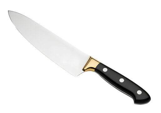 : Discover the Elegance of a Professional Chef's Knife on transparent background.