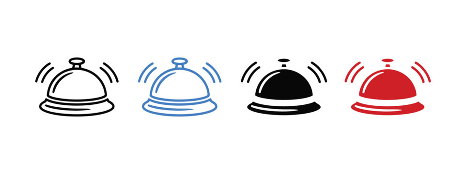 Hotel bell icon vector. alert bell symbol. vector illustration.
